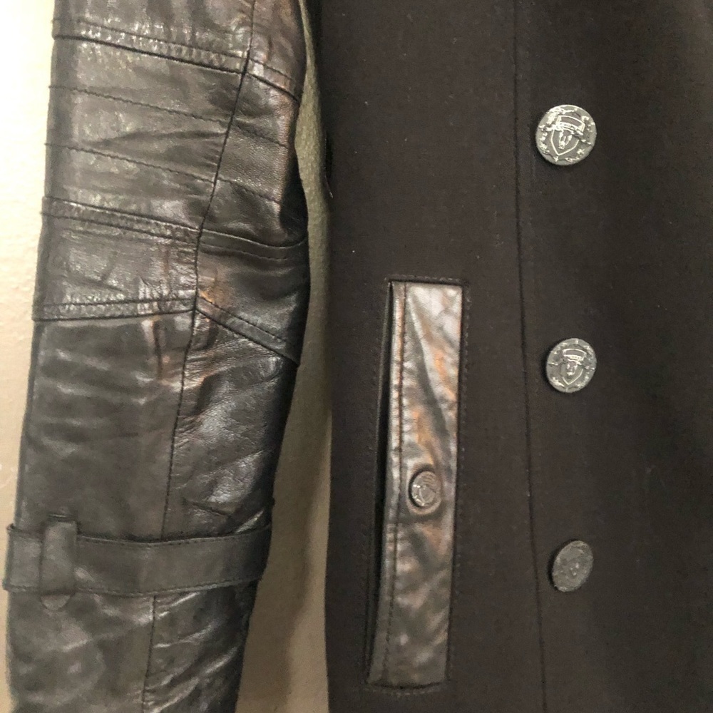 ⭐️HP⭐️ RUDSAK Leather & Black coat size Xsmall. - Picture 5 of 8